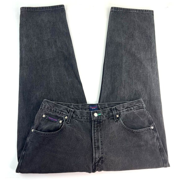 Vintage Tommy Hilfiger Freedom Jeans Mens 38x31 Flag Logo Relaxed Straight Y2K - Picture 5 of 10